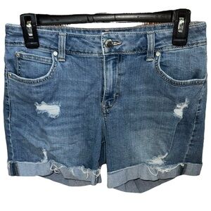 Jennifer Lopez Light Blue Distressed Jean Shorts